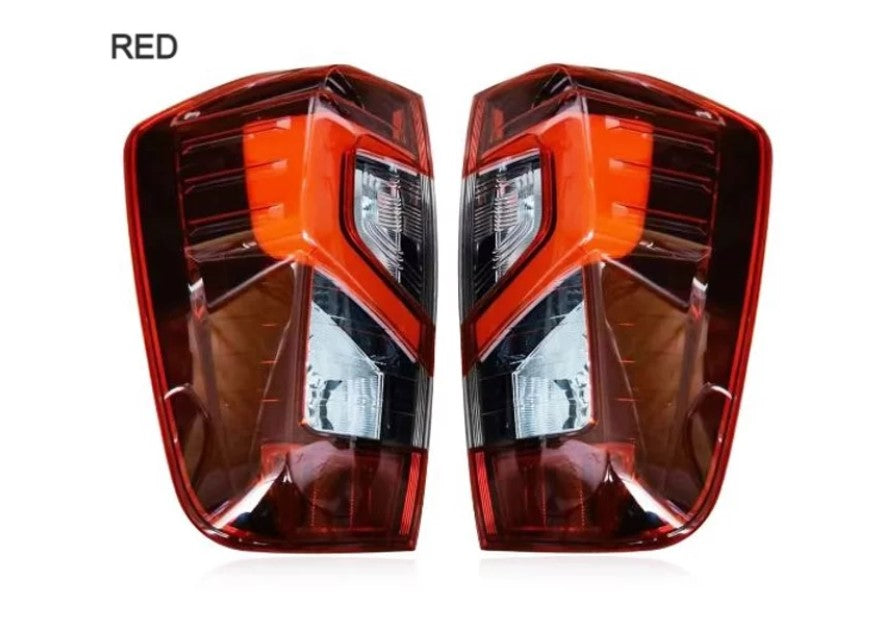 Nissan Navara NP300 D23 2015-ON DX RX ST STX  LED 3D C Tail Lights Smoked OR Red Lens Option - Dan's Custom Car Lights 