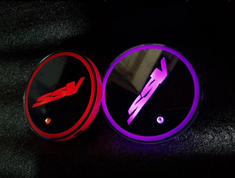 SSV RGB LED Cup Coasters - Dan's Custom Car Lights 