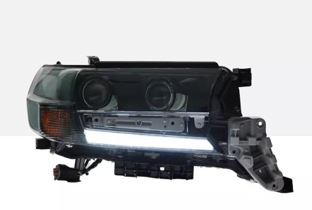 Toyota Landcruiser Black 2016-2021 Sequential Full LED Headlights - Dan's Custom Car Lights 