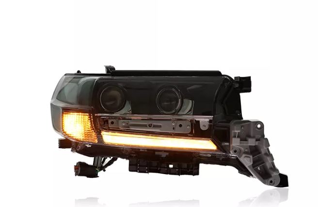Toyota Landcruiser Black 2016-2021 Sequential Full LED Headlights - Dan's Custom Car Lights 