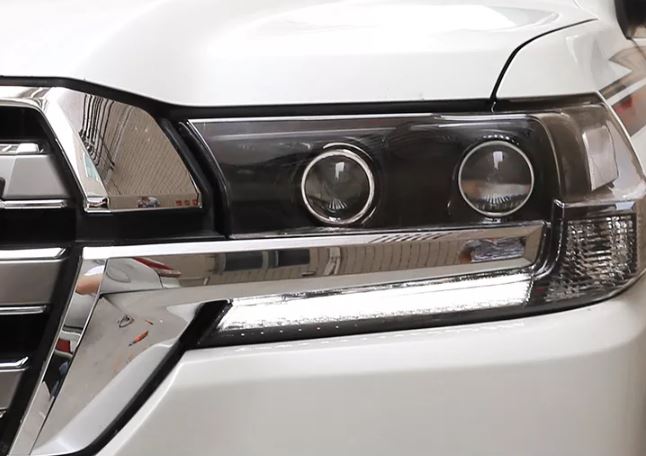 Toyota Landcruiser Black 2016-2021 Sequential Full LED Headlights - Dan's Custom Car Lights 
