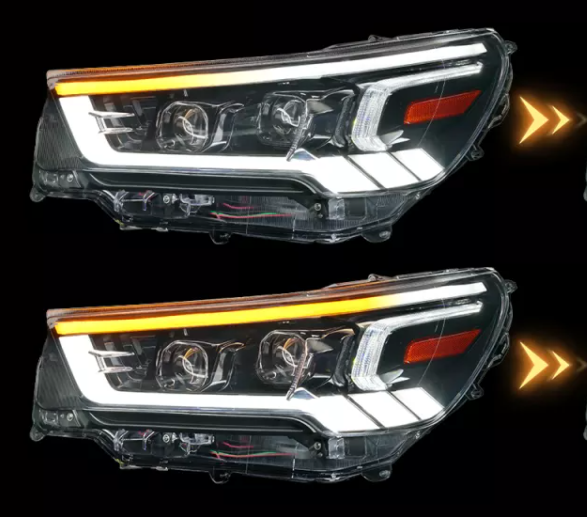 Toyota Hilux 2021-ON FULL LED  Headlights with Sequential Indicator White DRL - Dan's Custom Car Lights 